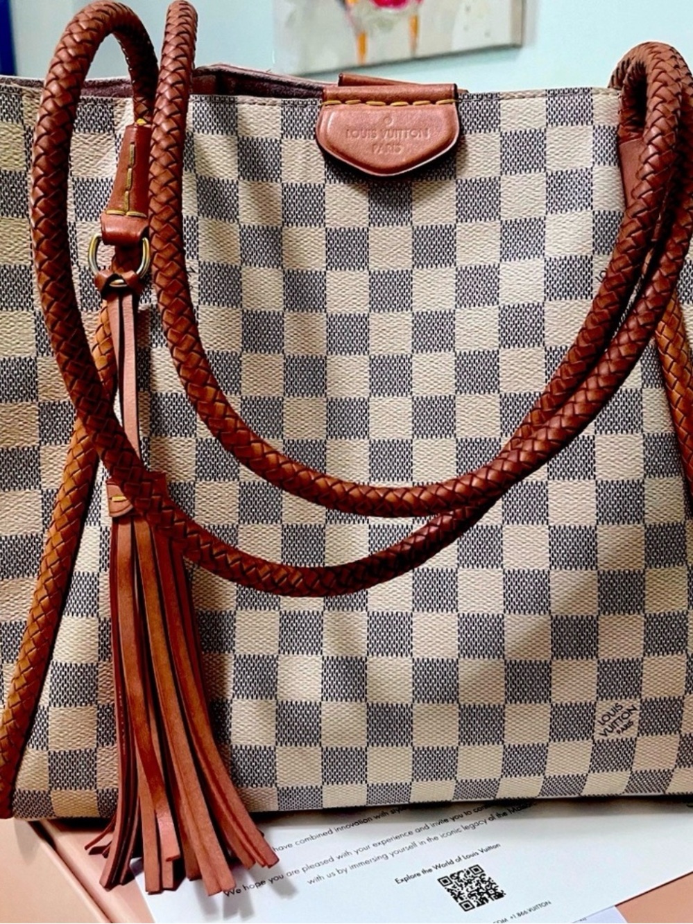 Authentic Louis Vuitton Azur Propiano Bag